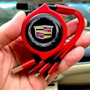 Car Telescopic Three-in-one Data Cable