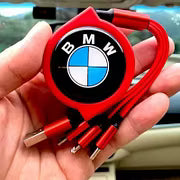 Car Telescopic Three-in-one Data Cable