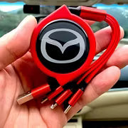 Car Telescopic Three-in-one Data Cable