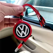 Car Telescopic Three-in-one Data Cable