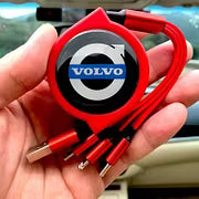 Car Telescopic Three-in-one Data Cable