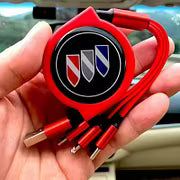 Car Telescopic Three-in-one Data Cable