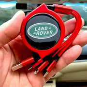 Car Telescopic Three-in-one Data Cable