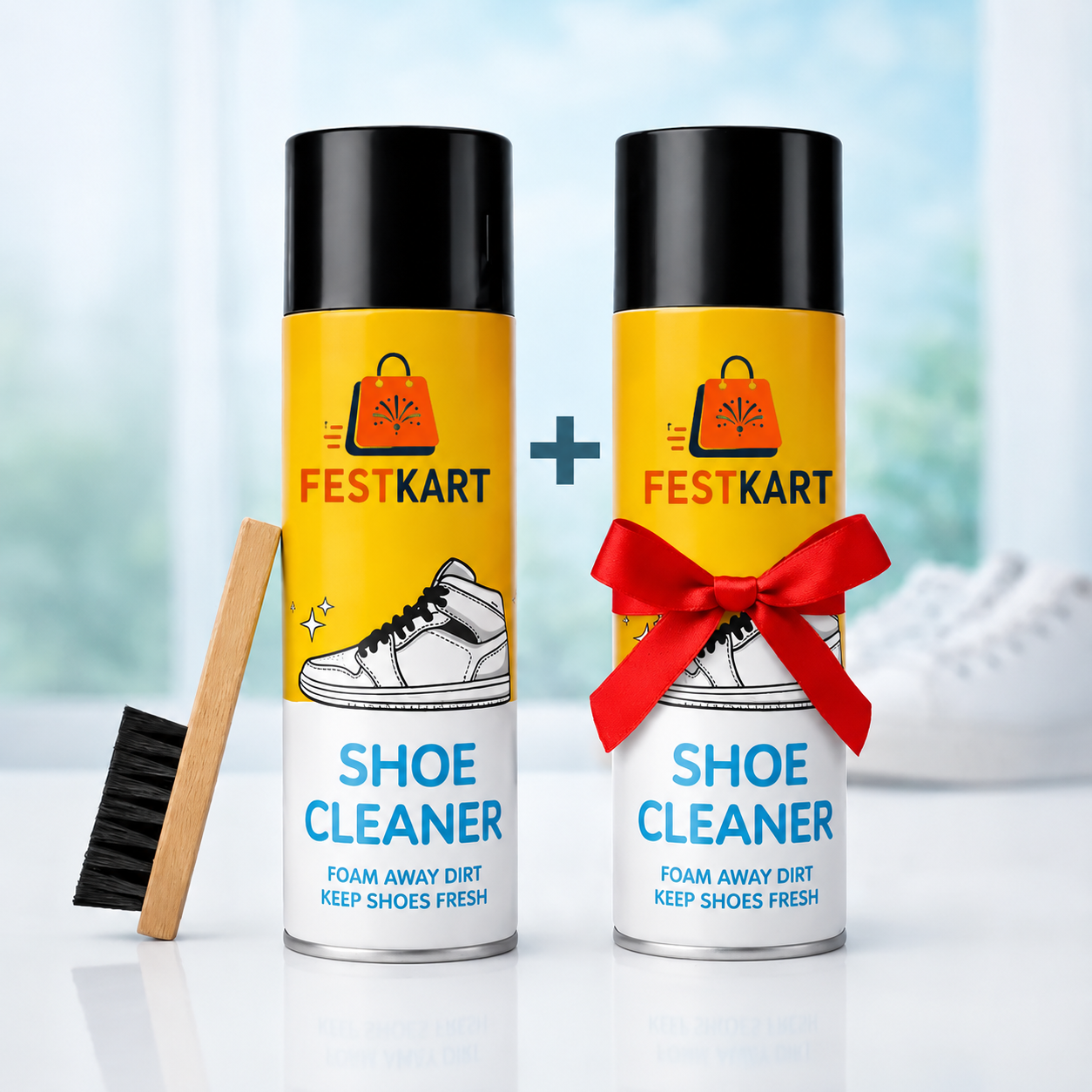 India's #1 Foam-Based Footwear Cleaner (Buy 1 Get 1 Free)