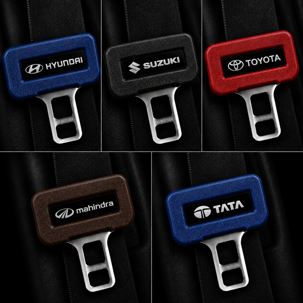 Hot Sale 50% OFF Car Seat Belt Clip Silicon Cover 2PCS