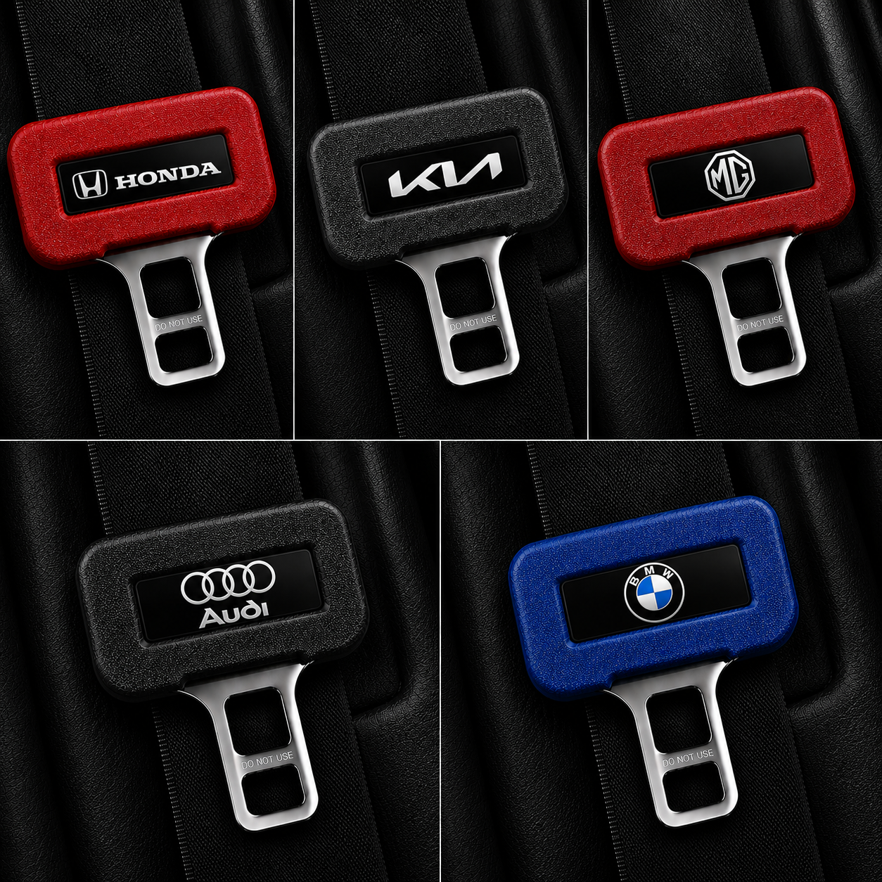 Hot Sale 50% OFF Car Seat Belt Clip Silicon Cover 2PCS