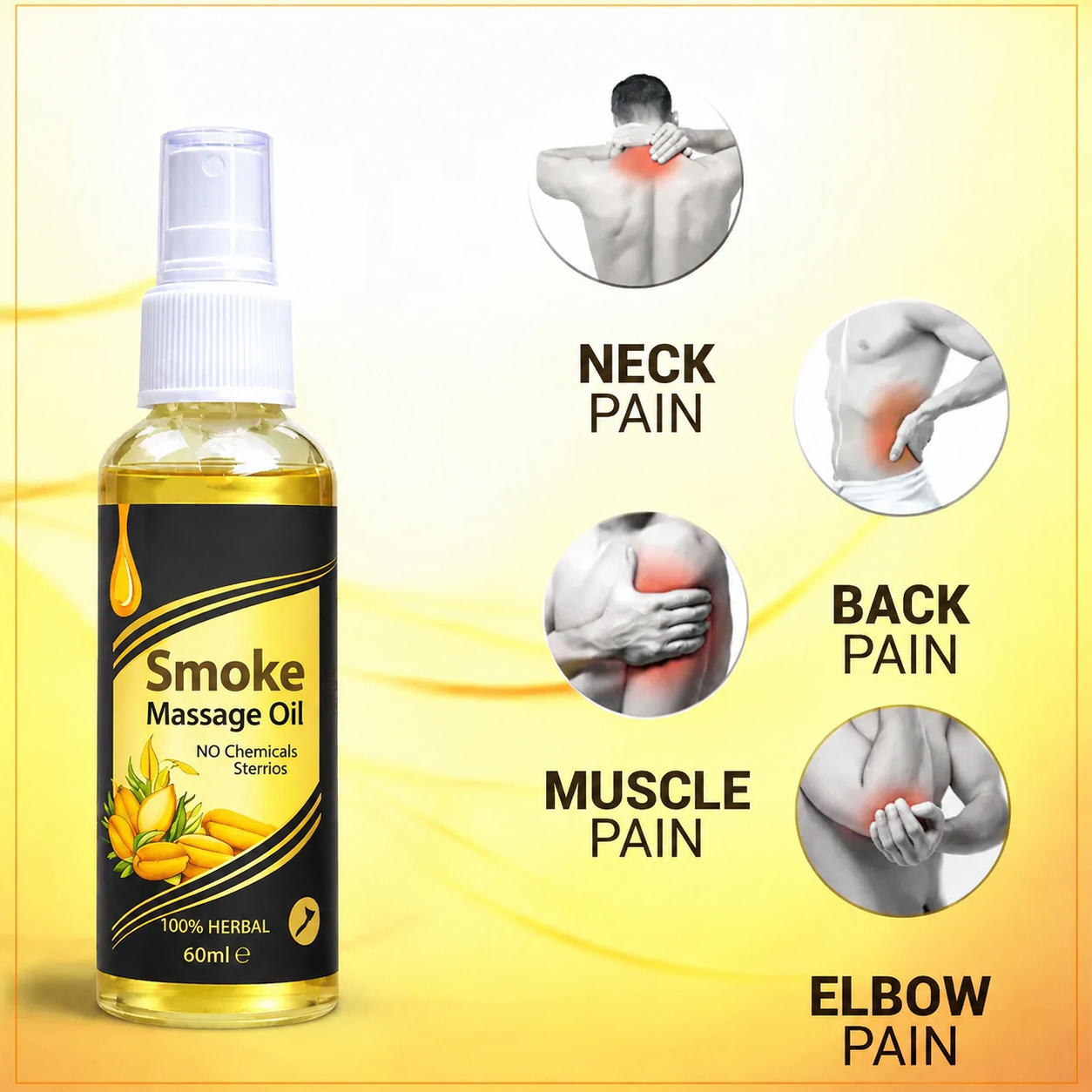 Smoke Massage Pain Relief Oil (Not Oil Only Magic😉)