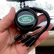 Car Telescopic Three-in-one Data Cable