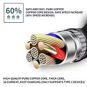 Car Telescopic Three-in-one Data Cable